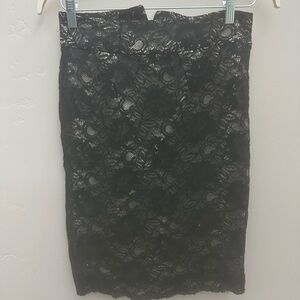 Banana Republic Black Lace Pencil Skirt